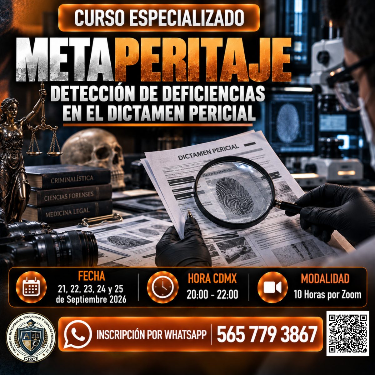 Curso Especializado: Metaperitaje Detección de Deficiencias en el Dictamen Pericial (10hrs) 7ªG