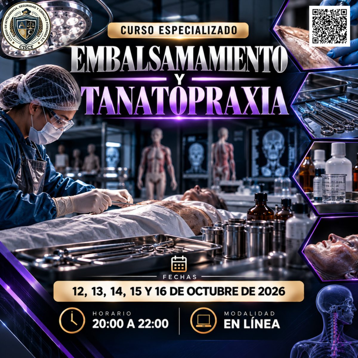 Curso Especializado Embalsamamiento y Tanatopraxia (10horas) 3ª Generación