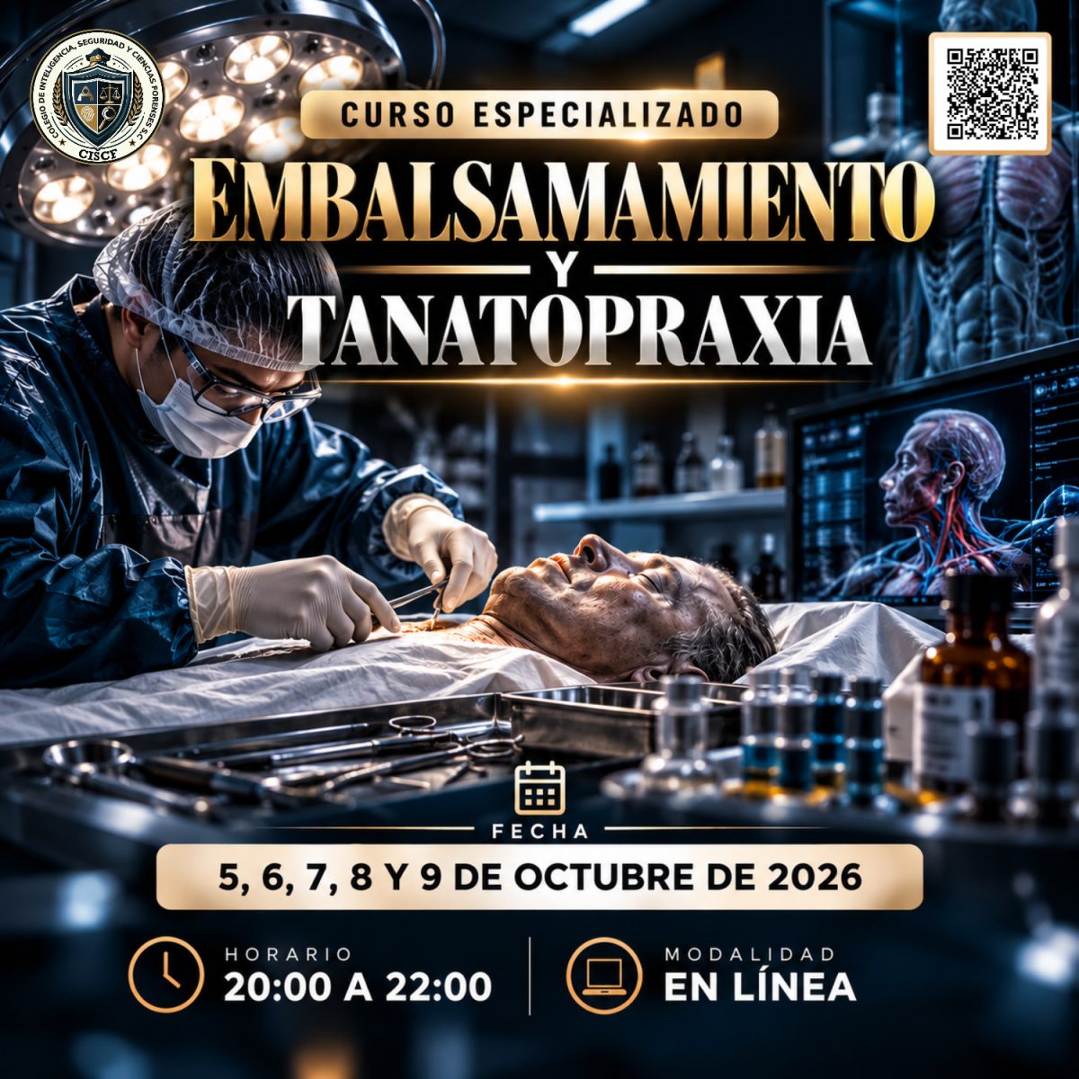 Curso Especializado Embalsamamiento y Tanatopraxia (10horas) 2ª Generación