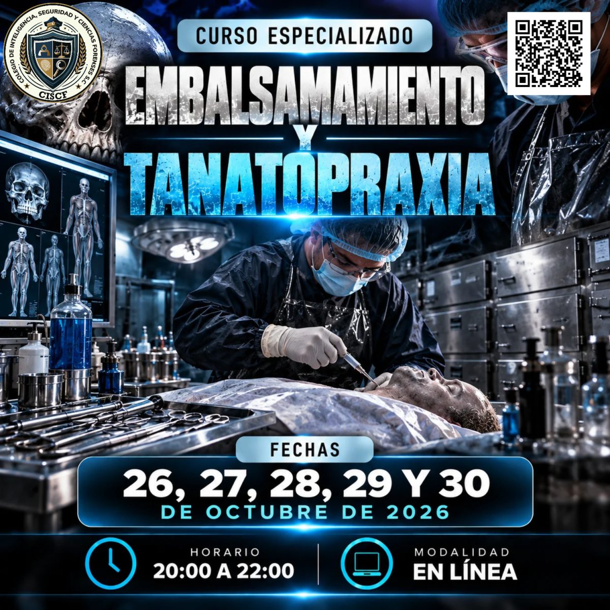 Curso Especializado Embalsamamiento y Tanatopraxia (10horas) 5ª Generación