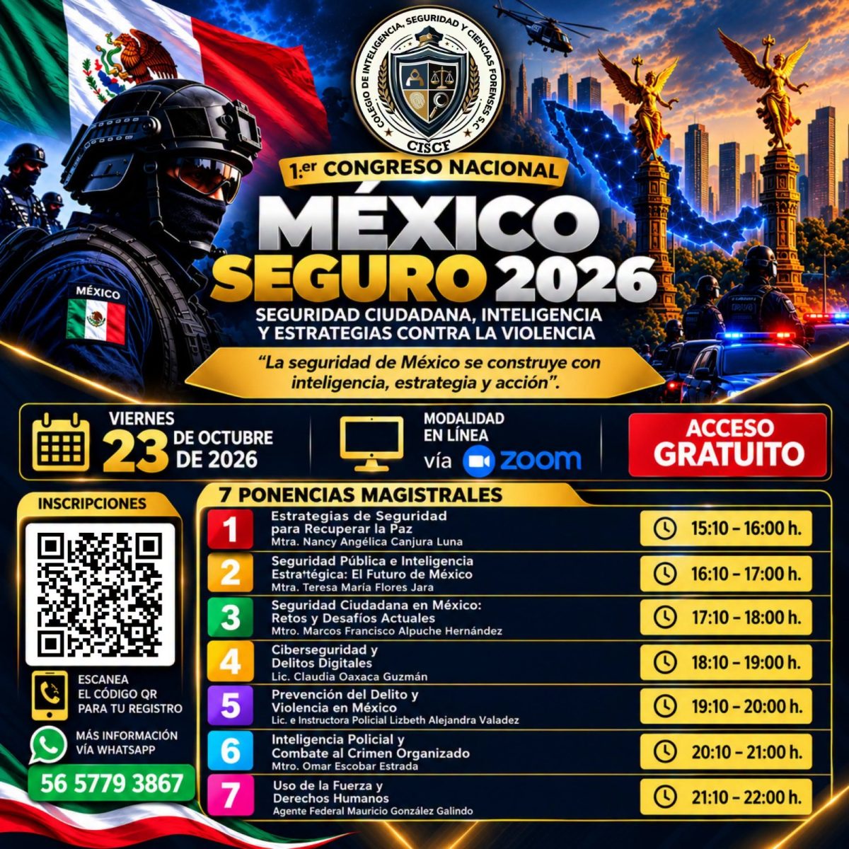 Congreso Nacional en Línea México Seguro 2026
