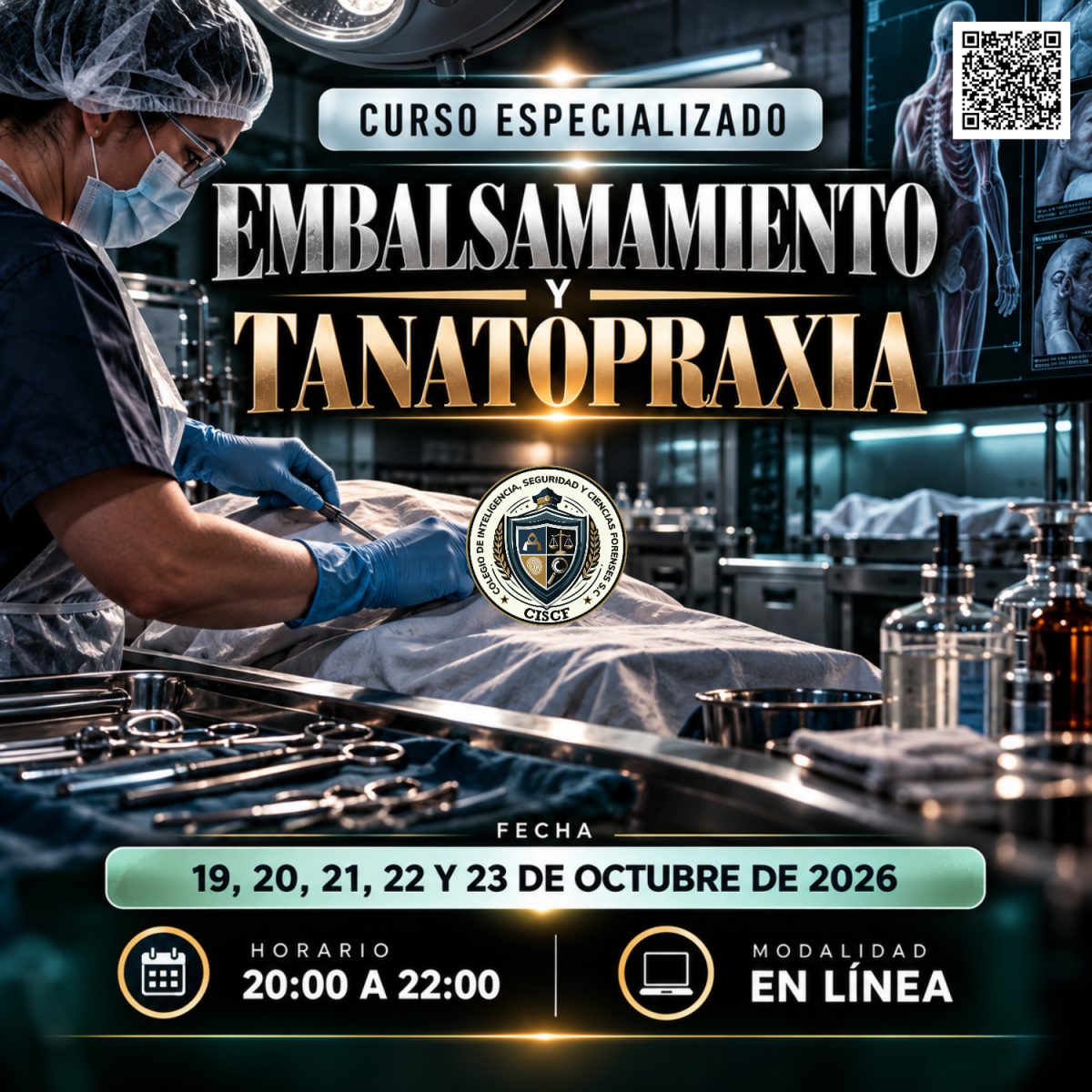 Curso Especializado Embalsamamiento y Tanatopraxia (10horas) 4ª Generación