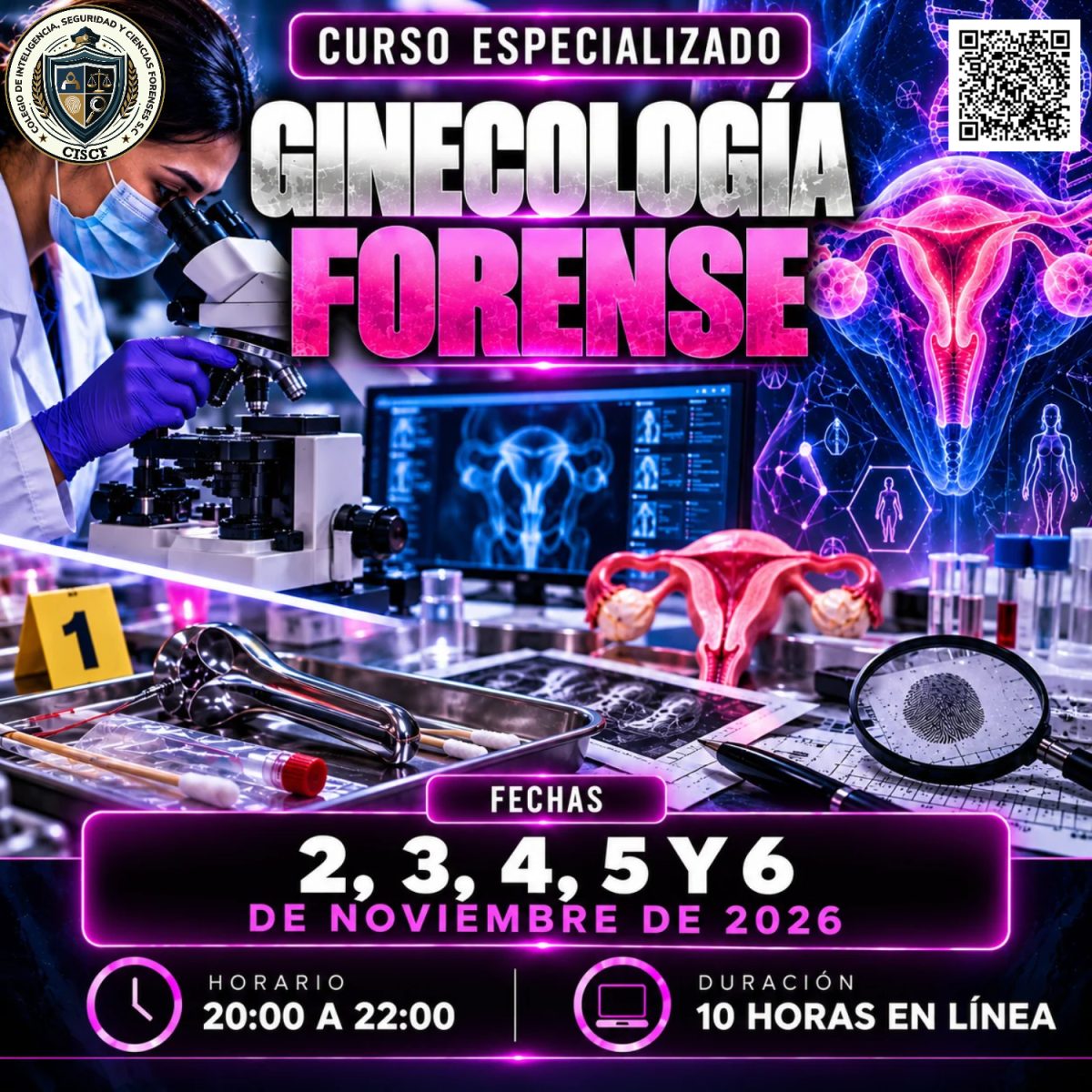 Curso Especializado Ginecología forense 1ª Generación (10 horas)
