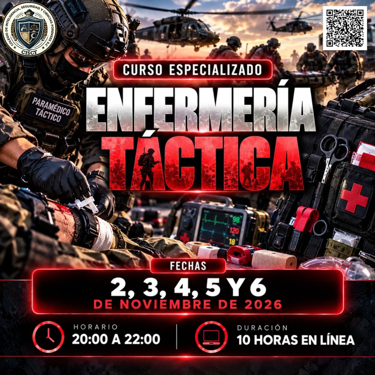 Curso Especializado Enfermería Táctica 1ª Generación (10 Horas)