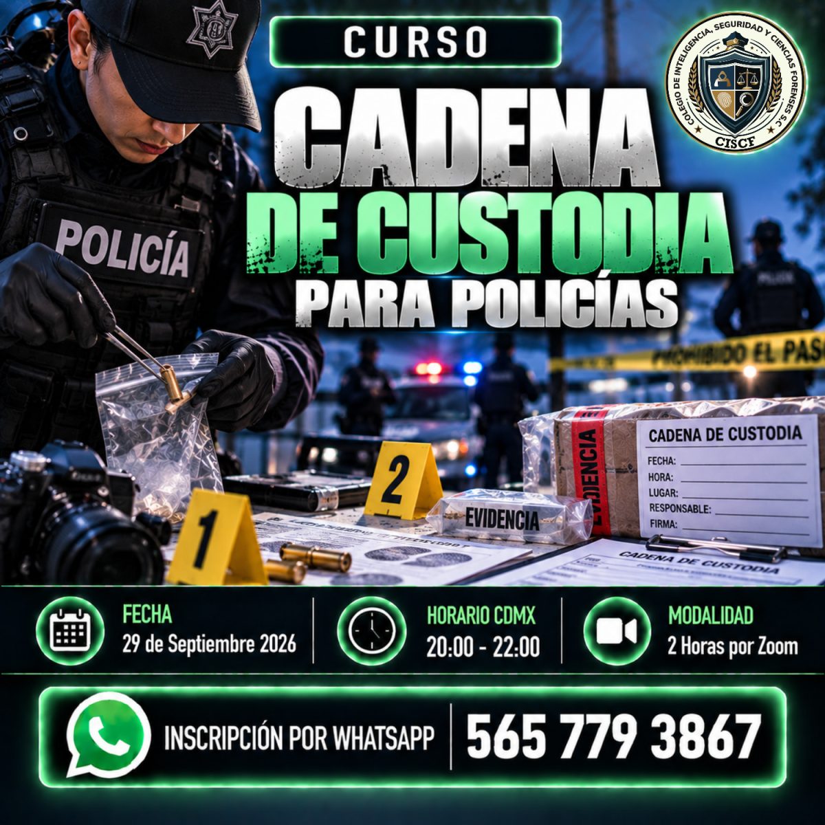 Cadena de Custodia para Policías