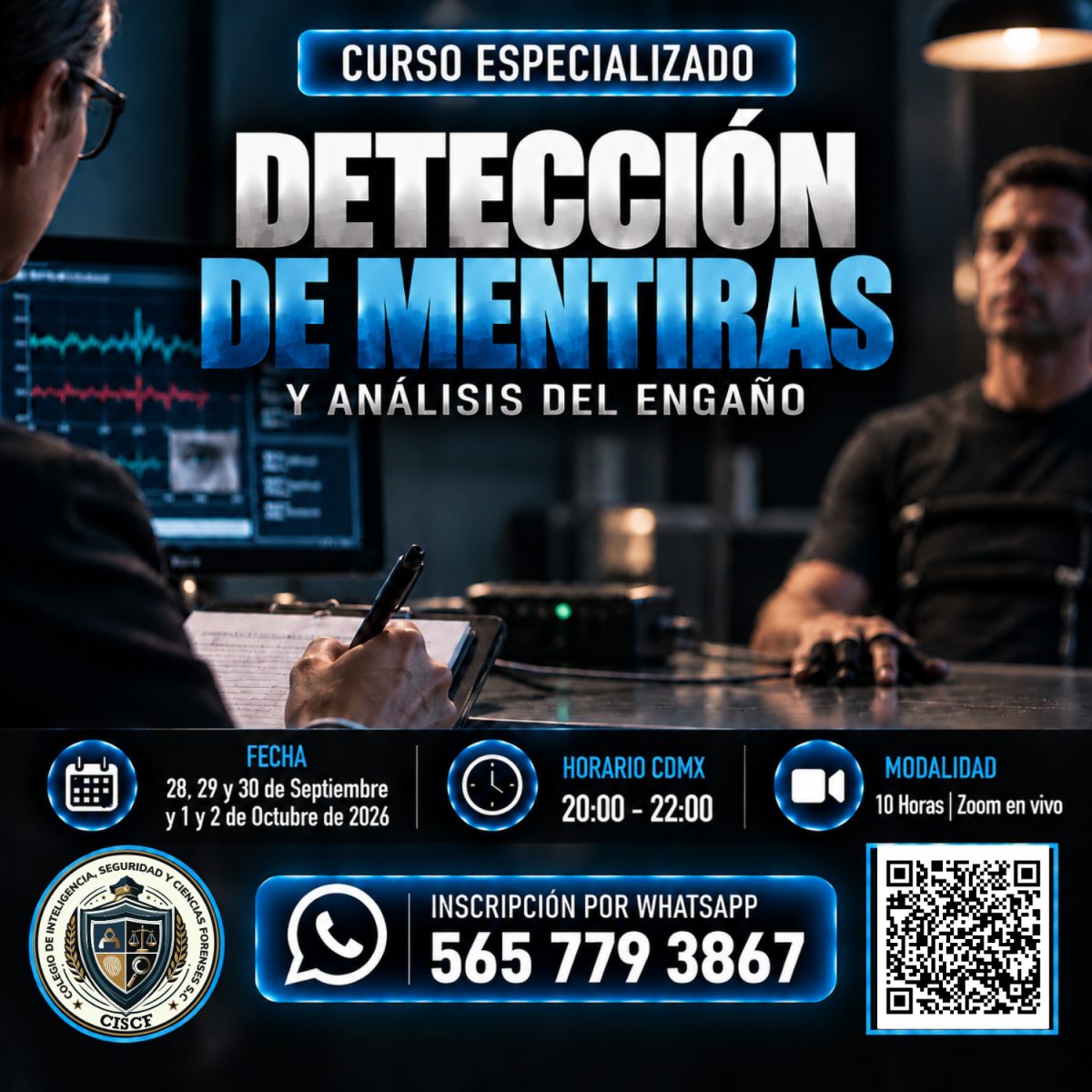 Curso Especializado: Detección de Mentiras y Análisis del Engaño (10 HRS) 2ª