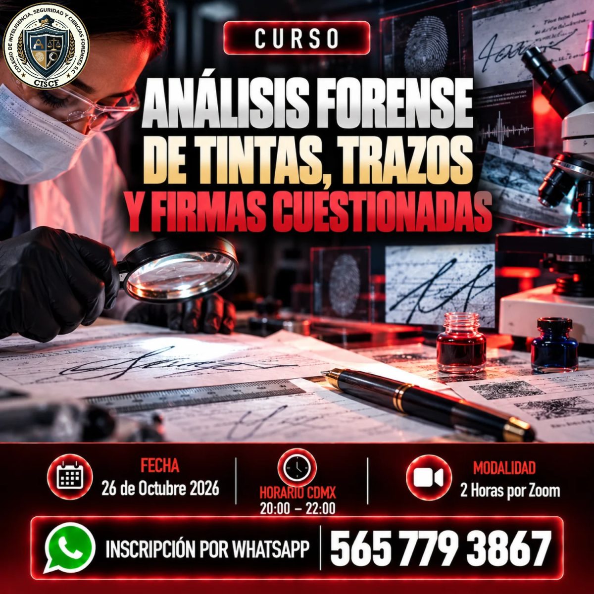 Análisis Forense de Tintas, Trazos y Firmas Cuestionadas